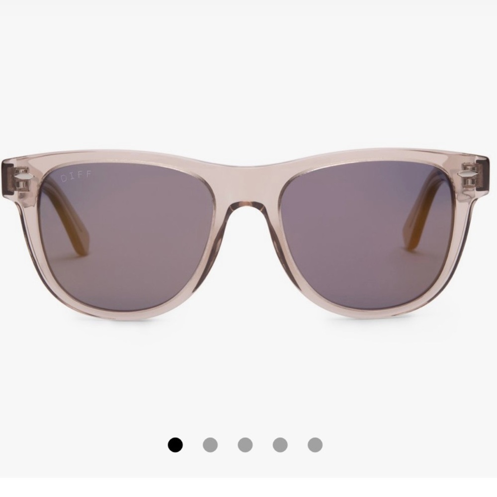 ✨HPx3✨ [DIFF Eyewear] Kota Smoke Crystal Grey Mirror